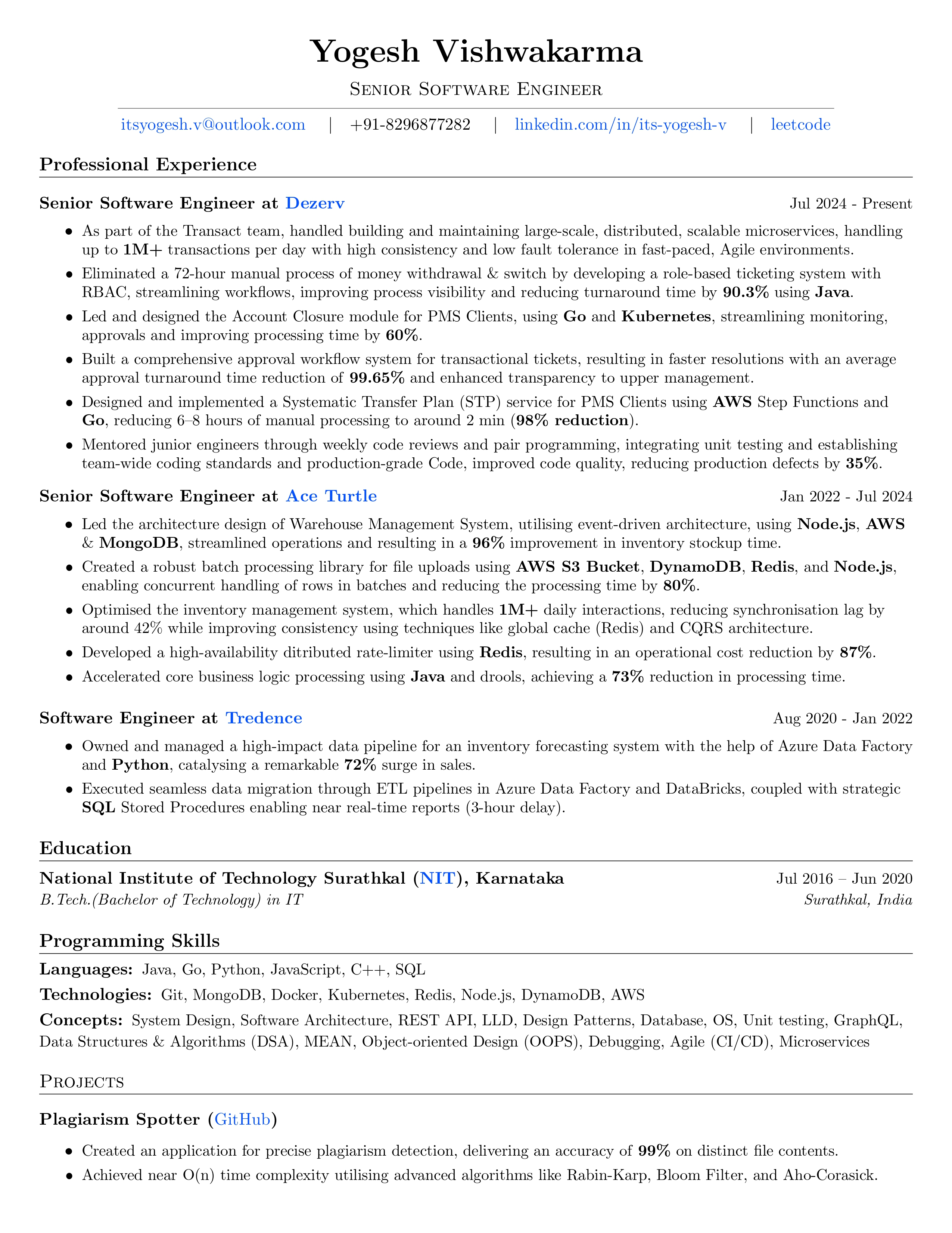 Résumé preview